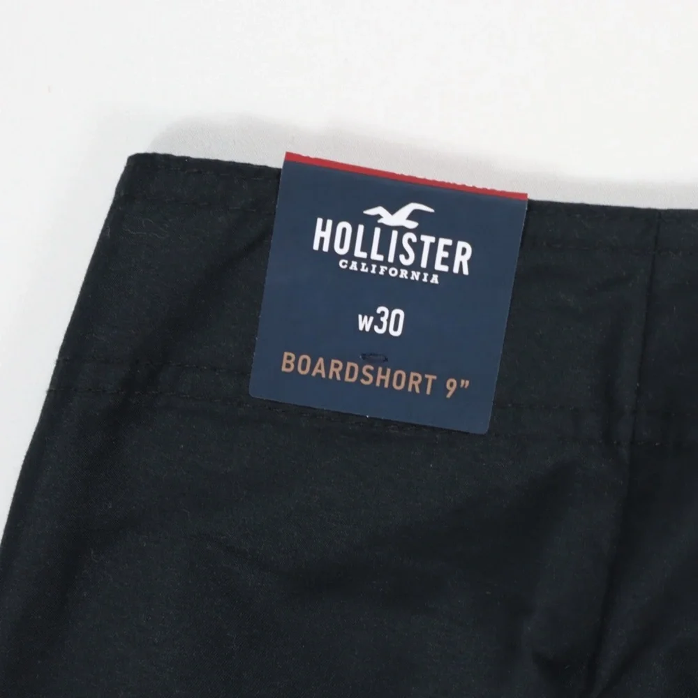 Hollister Men’s Board Short‎ Men’s Size 30 Black 9 Inseam NWT